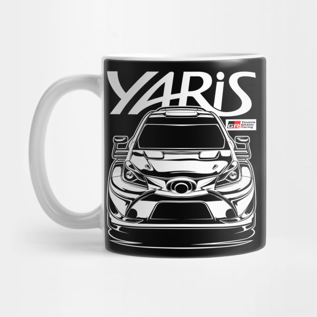 WRC Toyota Yaris Gazoo Racing (White Print) by idrdesign